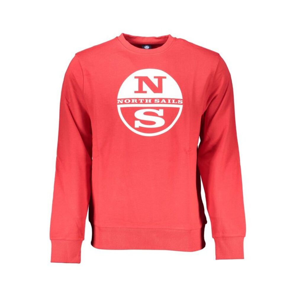 North Sails Red Cotton Men Men's Sweatshirt